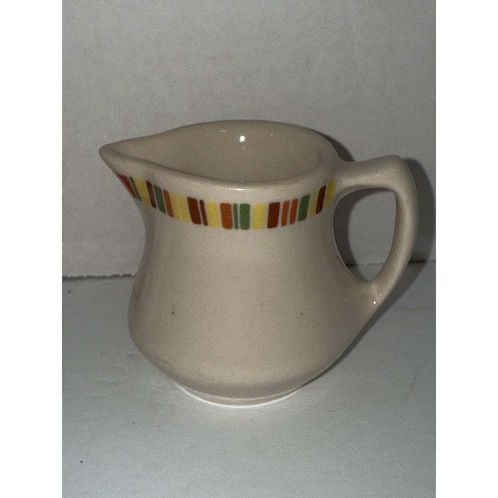 Vintage Shenango China RimRol WelRoc Creamer Striped Restaurant Ware USA